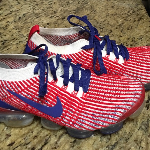 Men’s Nike vapor max sneakers size 10 rare find patriot colors - Picture 3 of 5